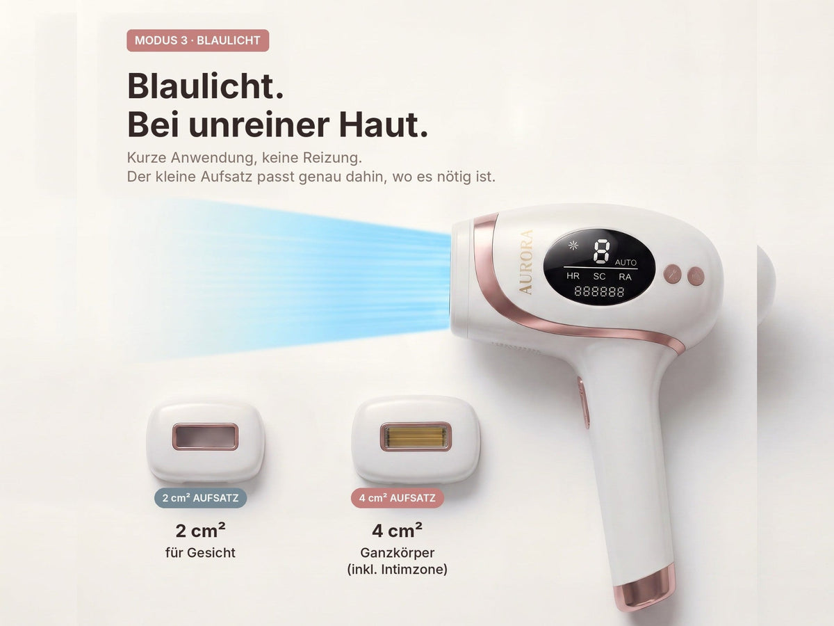 Blaulicht gegen Pickel: Wie Lichttherapie bei unreiner Haut wirkt – und was sie nicht kann